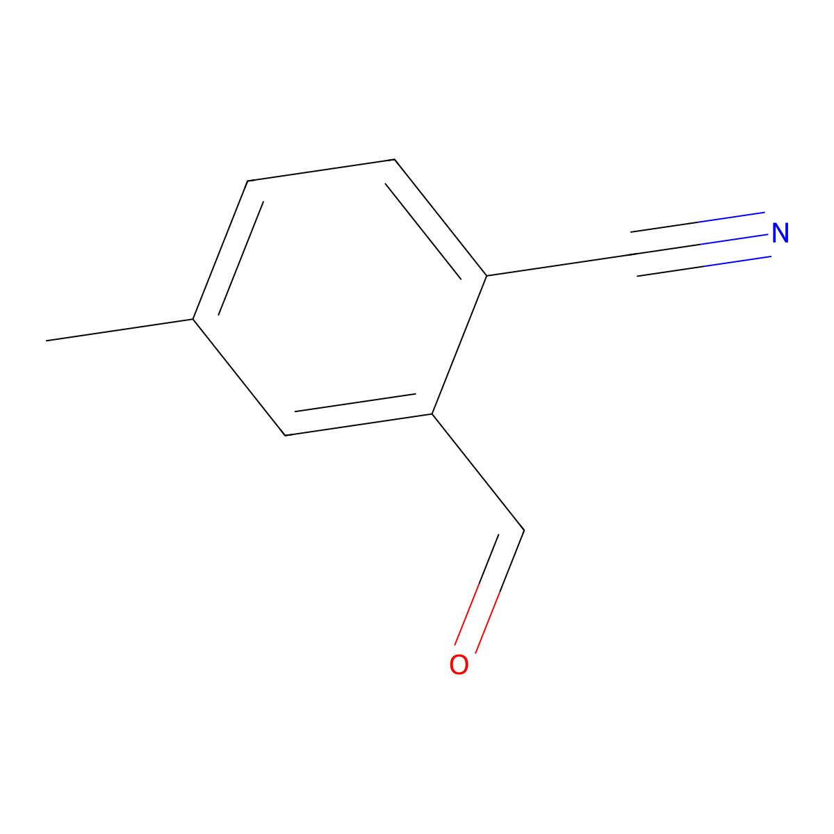 2-Formyl-4-methylbenzonitrile molecular structure, CAS 27613-38-3