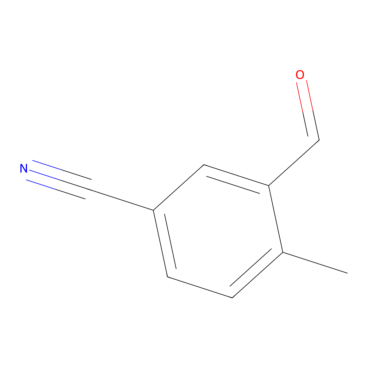 3-Formyl-4-methylbenzonitrile molecular structure, CAS 27613-39-4