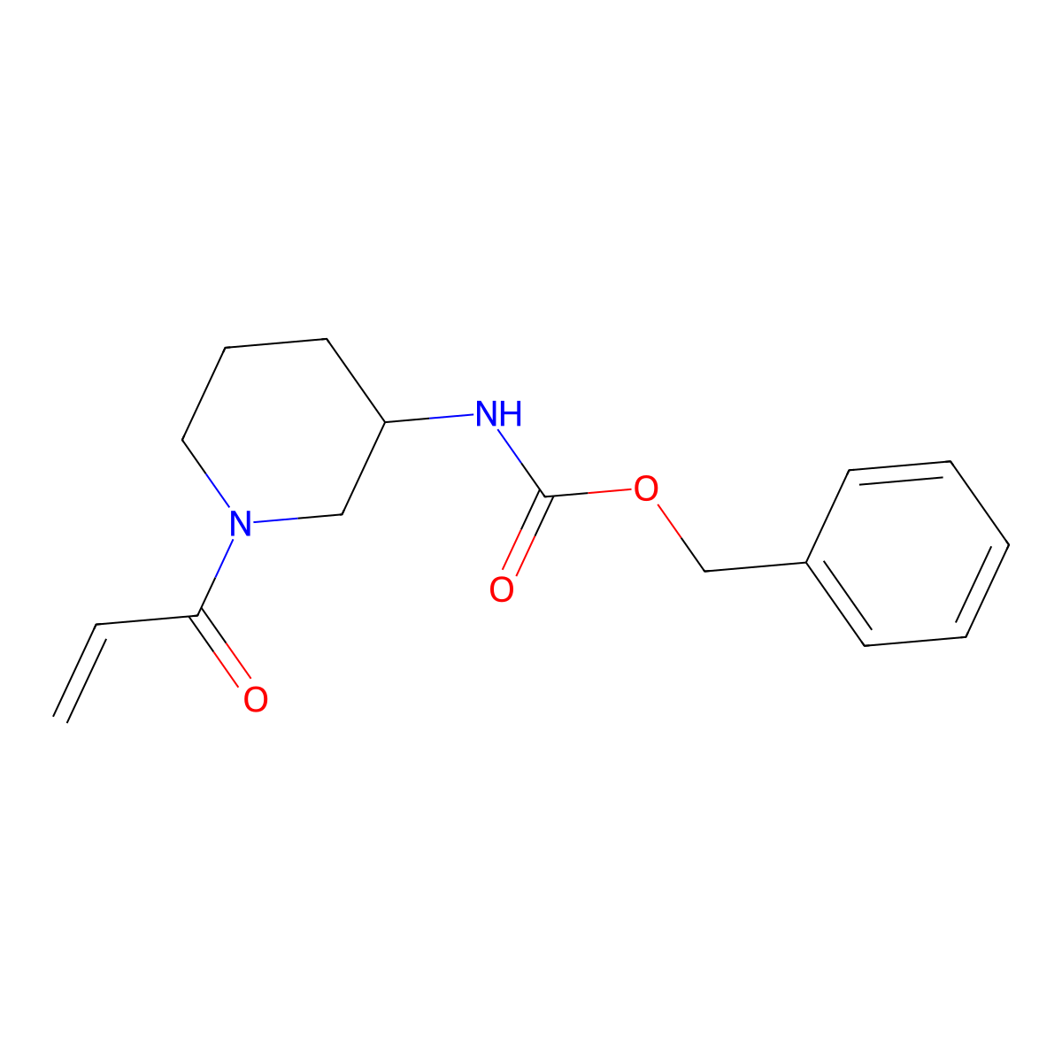 benzyl N-[1-(prop-2-enoyl)piperidin-3-yl]carbamate molecular structure, CAS 2761420-85-1