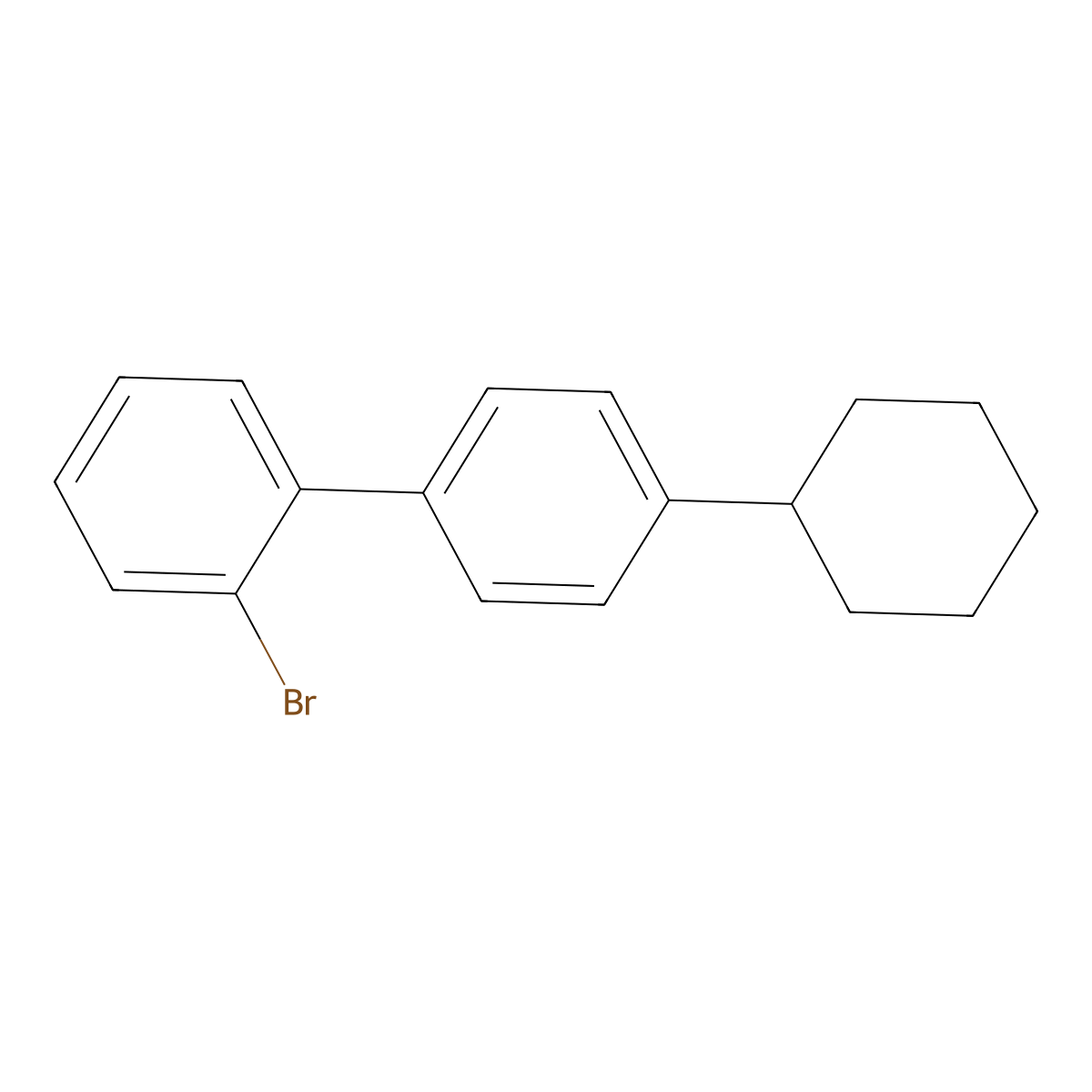 2-Bromo-4'-cyclohexyl-1,1'-biphenyl molecular structure, CAS 2761492-32-2