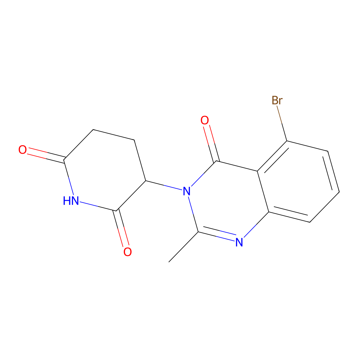 3-(5-Bromo-2-methyl-4-oxo-3,4-dihydroquinazolin-3-yl)piperidine-2,6-dione molecular structure, CAS 2762040-38-8