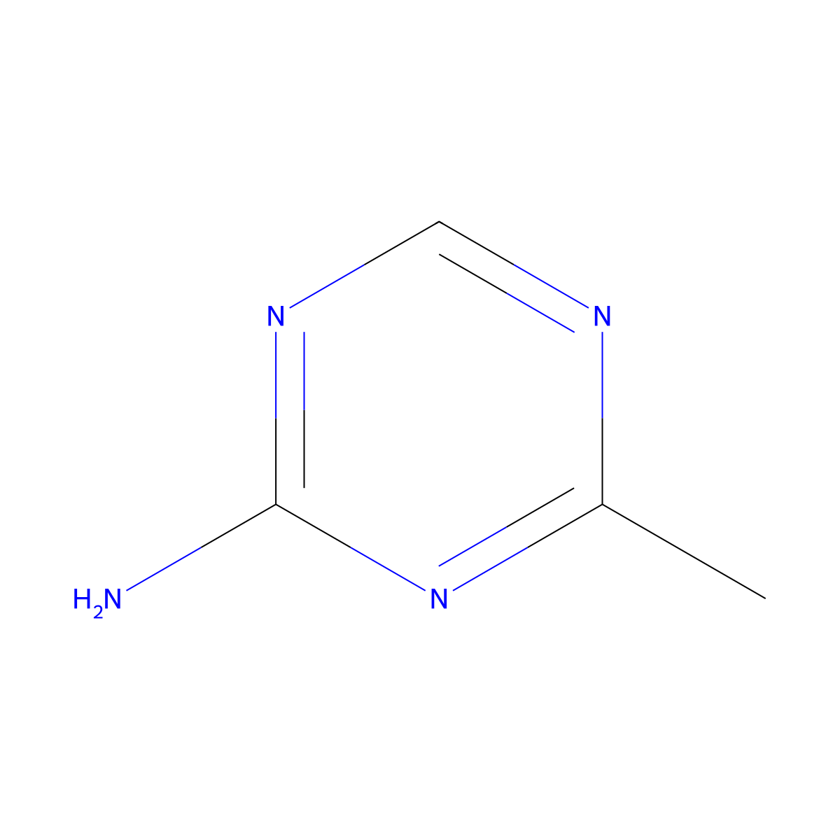 4-Methyl-1,3,5-triazin-2-amine molecular structure, CAS 27622-91-9