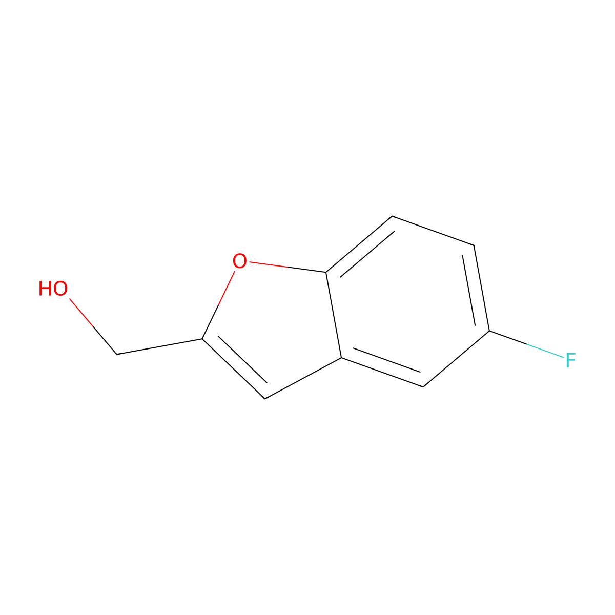 (5-Fluorobenzofuran-2-yl)methanol molecular structure, CAS 276235-91-7