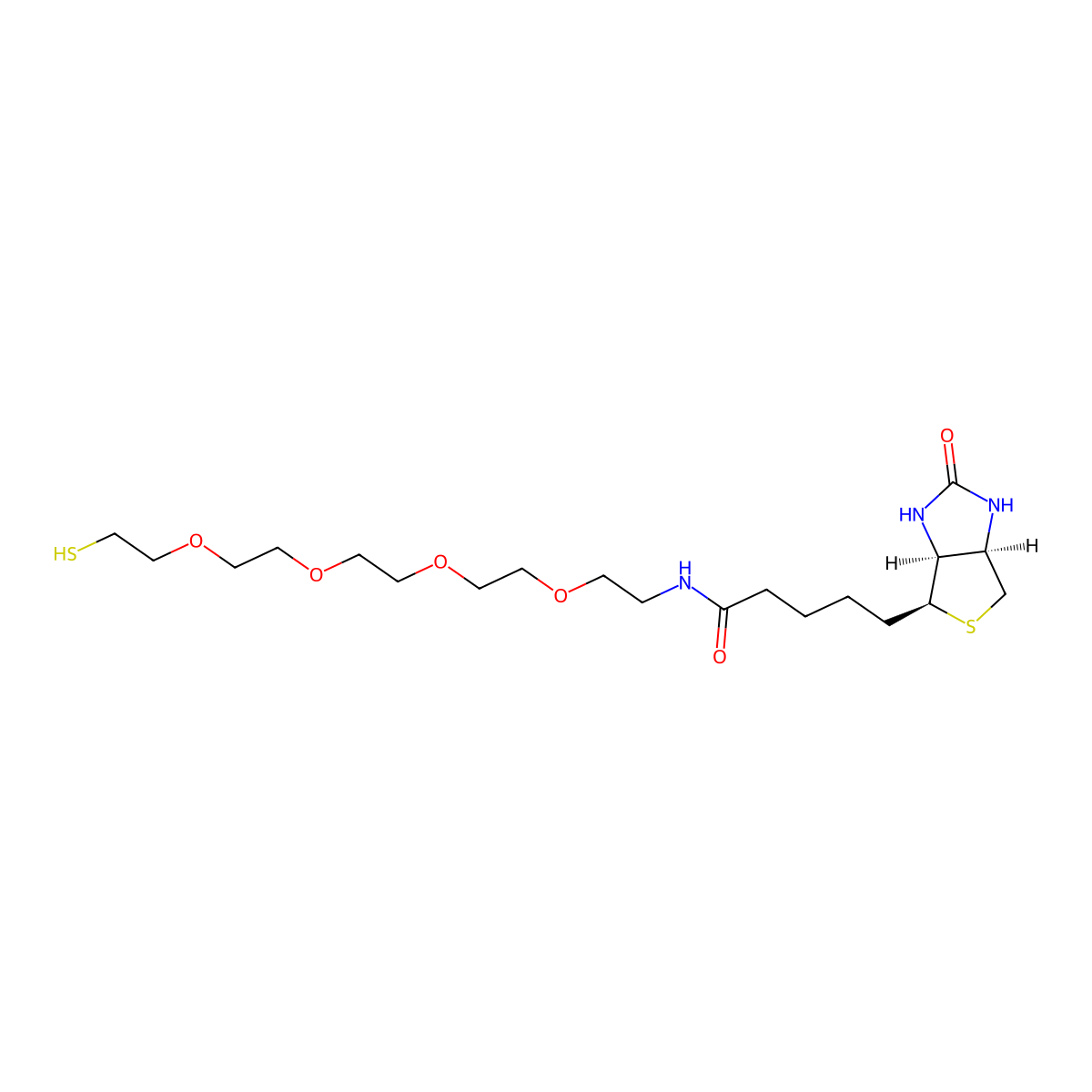 Biotin-PEG4-SH molecular structure, CAS 2762393-22-4