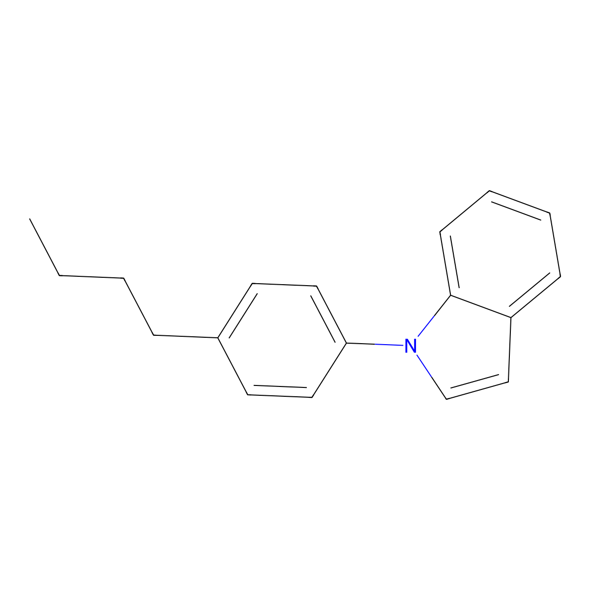 1-(4-Butylphenyl)-1H-indole molecular structure, CAS 276243-96-0