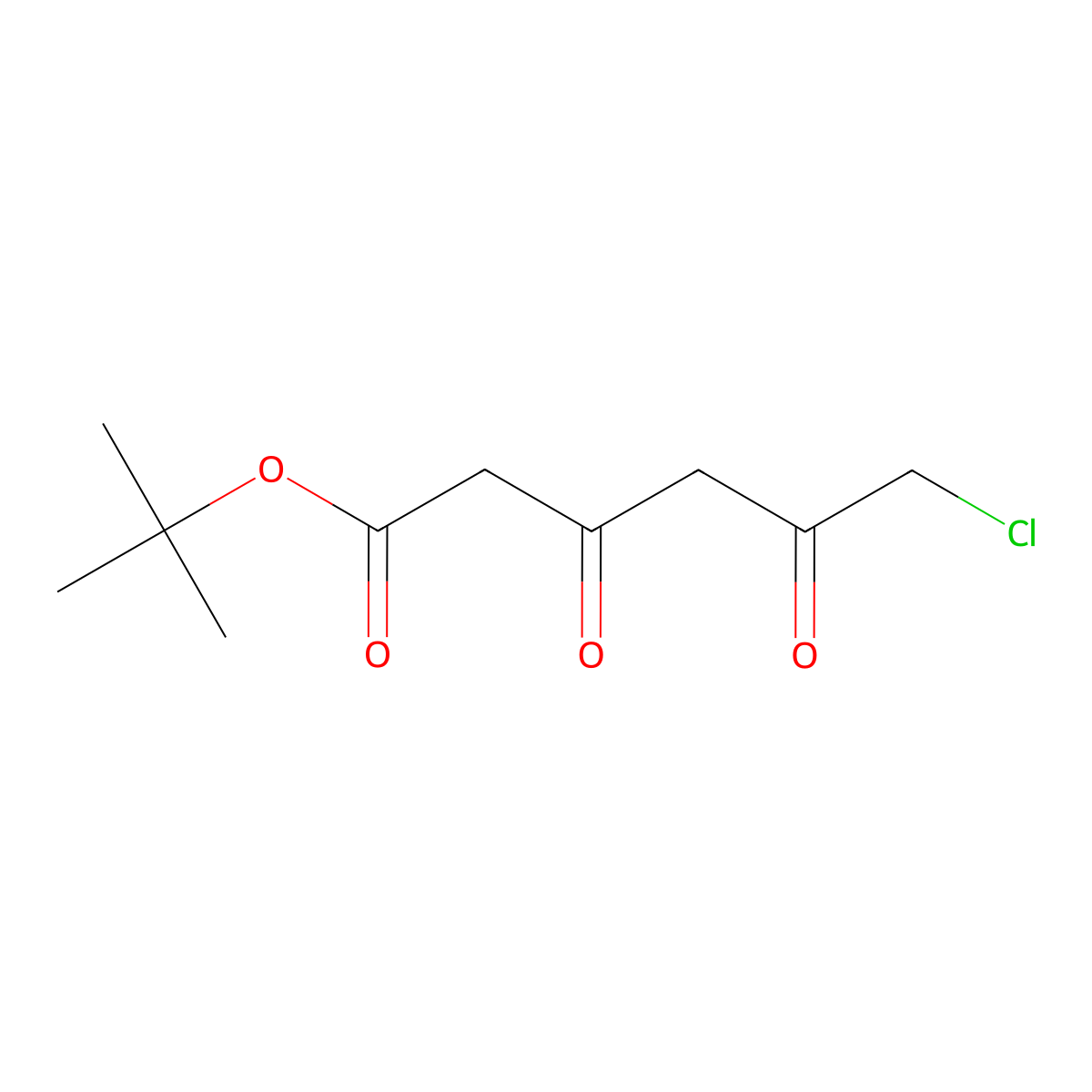 tert-Butyl 6-chloro-3,5-dioxohexanoate molecular structure, CAS 276249-18-4