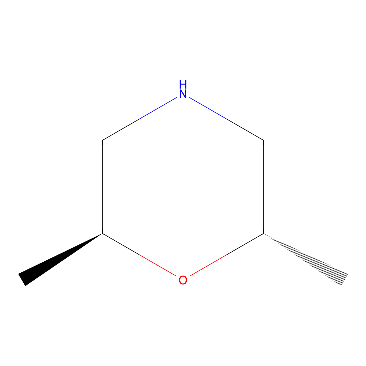 trans-2,6-Dimethylmorpholine molecular structure, CAS 276252-73-4
