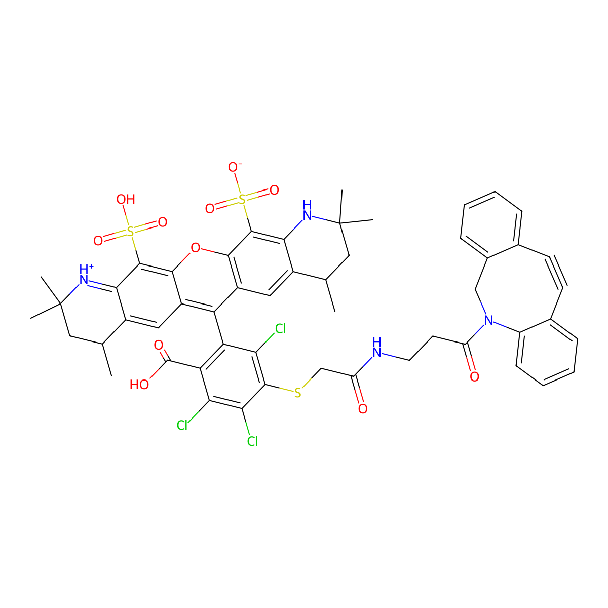 Fluor 546 dbco molecular structure, CAS 2762752-63-4