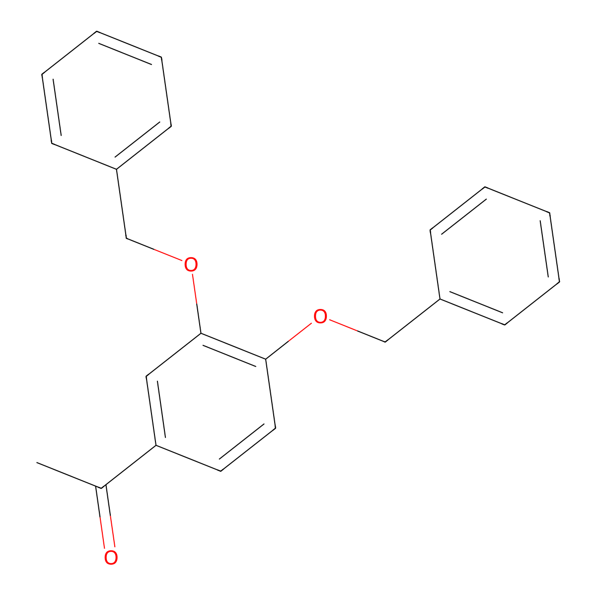 1-[3,4-Bis(benzyloxy)phenyl]ethan-1-one molecular structure, CAS 27628-06-4