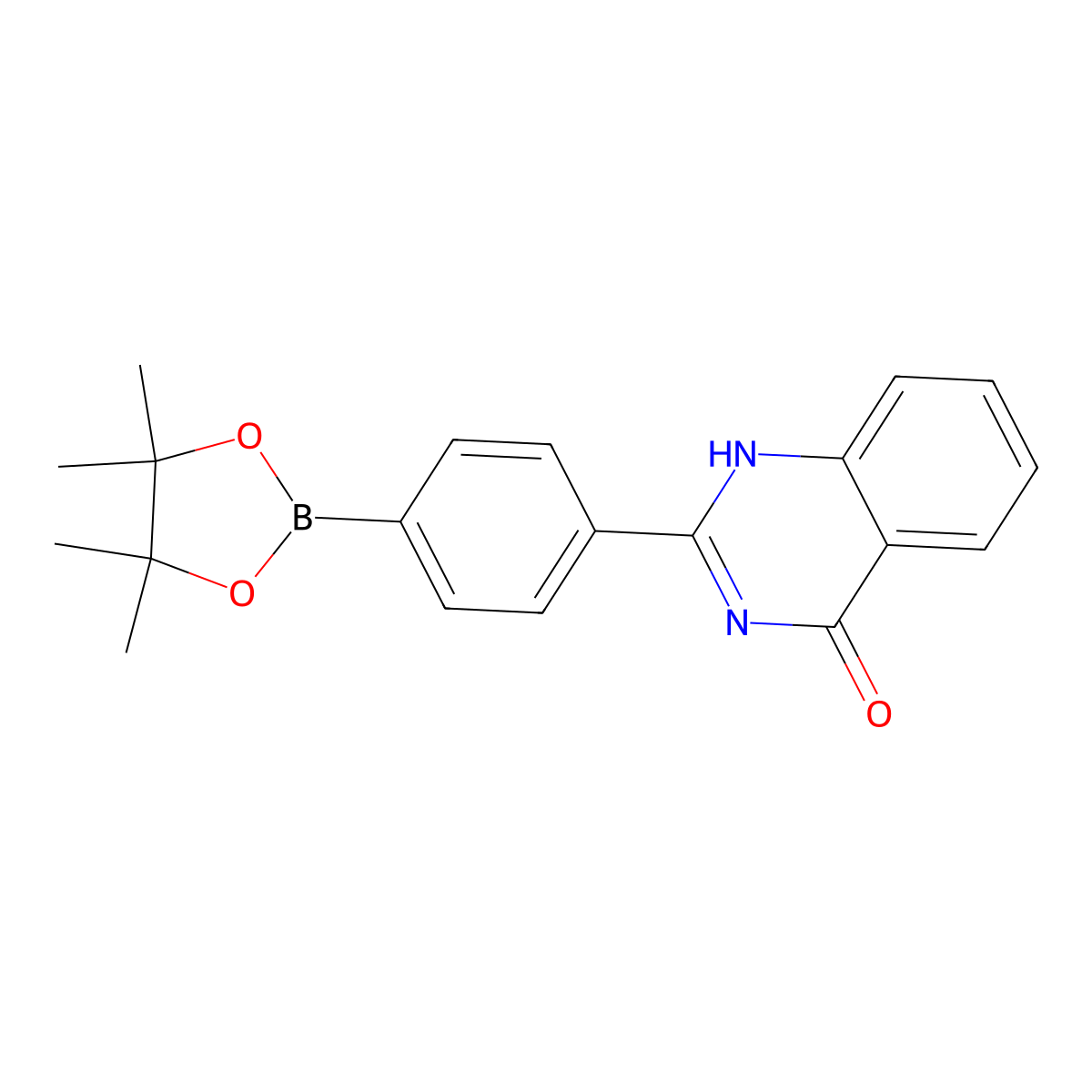 2-(4-(4,4,5,5-Tetramethyl-1,3,2-dioxaborolan-2-YL)phenyl)quinazolin-4(1H)-one molecular structure, CAS 2762822-56-8