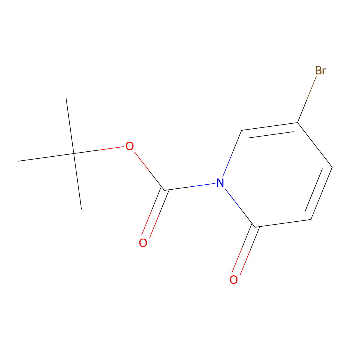 tert-Butyl 5-bromo-2-oxopyridine-1(2H)-carboxylate molecular structure, CAS 2762840-78-6