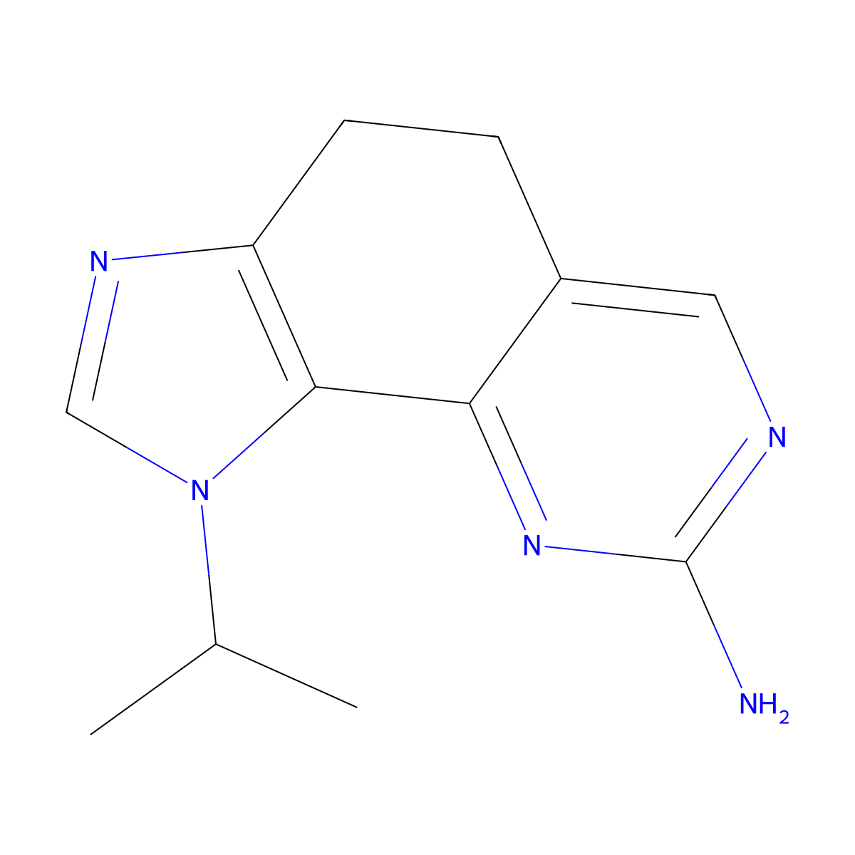 1-isopropyl-4,5-dihydro-1H-imidazo[4,5-h]quinazolin-8-amine molecular structure, CAS 2762999-15-3