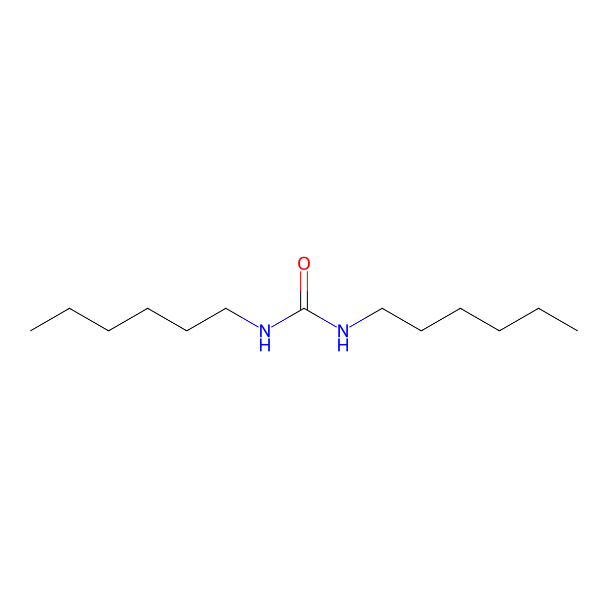 N,N'-dihexylurea molecular structure, CAS 2763-88-4