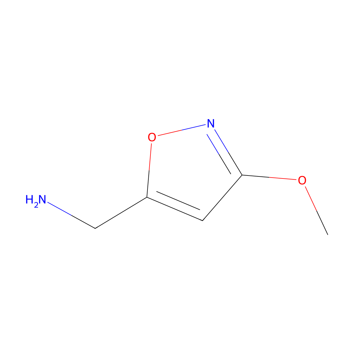 3-Methoxy-5-isoxazolemethanamine molecular structure, CAS 2763-94-2
