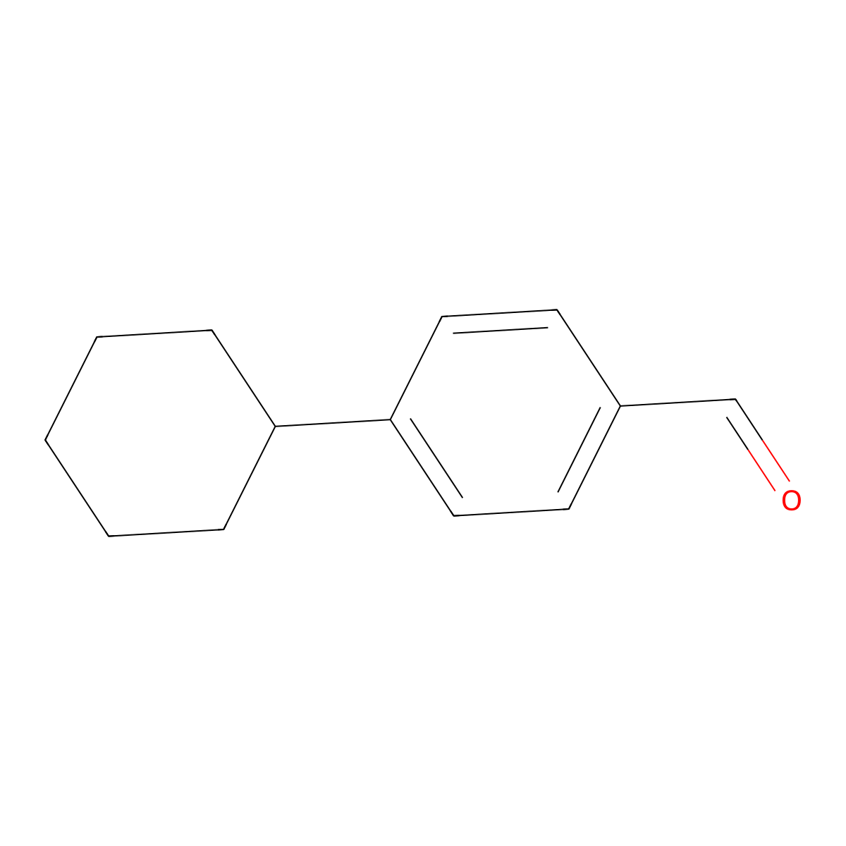 p-Cyclohexylbenzaldehyde molecular structure, CAS 27634-89-5