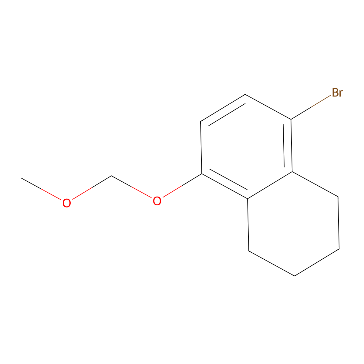 1-Bromo-5,6,7,8-tetrahydro-4-(methoxymethoxy)naphthalene molecular structure, CAS 2763495-00-5