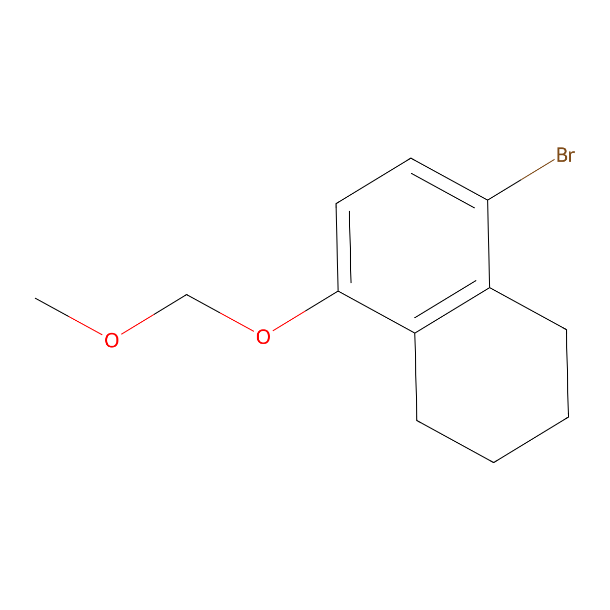1-Bromo-5,6,7,8-tetrahydro-4-(methoxymethoxy)naphthalene molecular structure, CAS 2763495-00-5