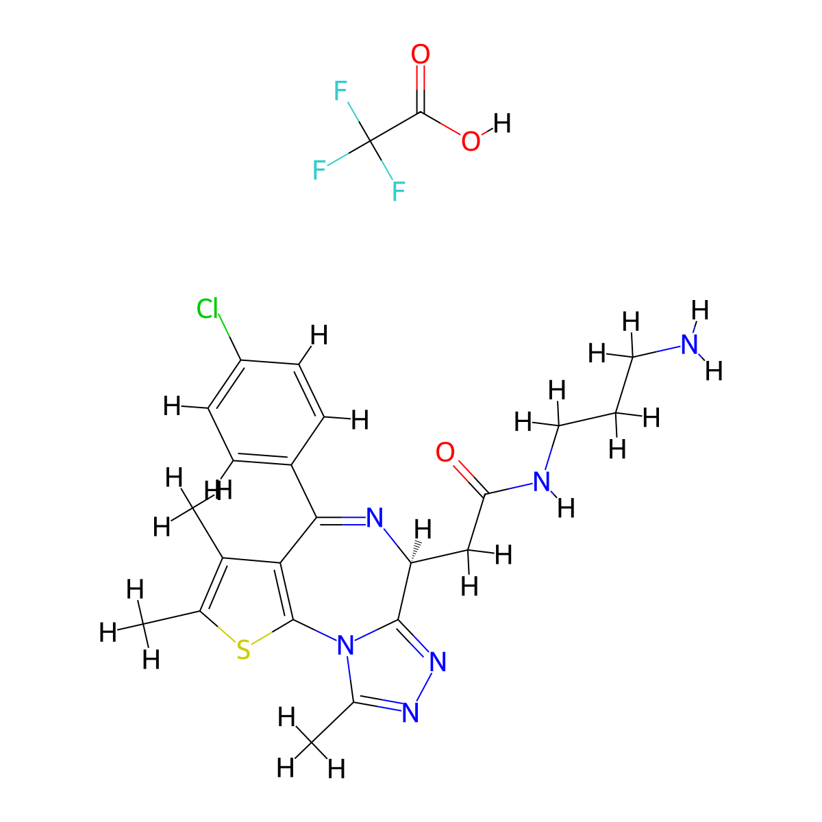 BRD4 ligand 6 TFA molecular structure, CAS 2763548-61-2