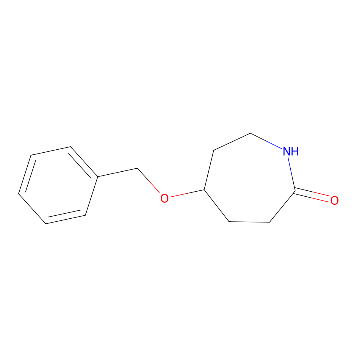 5-(Benzyloxy)azepan-2-one molecular structure, CAS 2763572-45-6