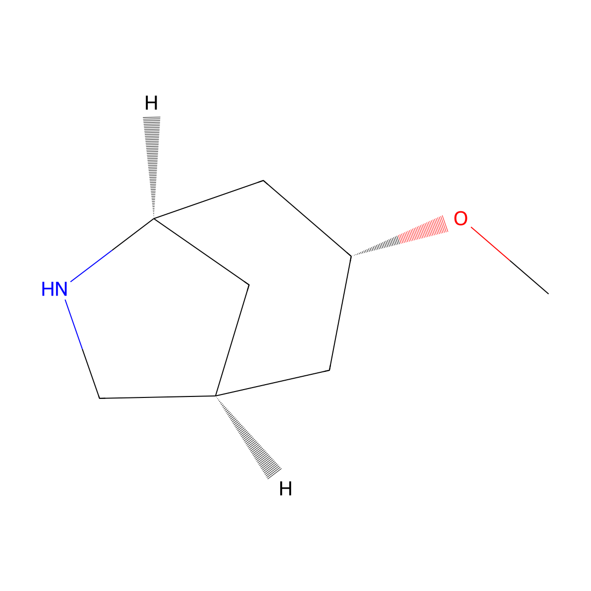 rac-(1R,3S,5S)-3-methoxy-6-azabicyclo[3.2.1]octane molecular structure, CAS 2763584-60-5