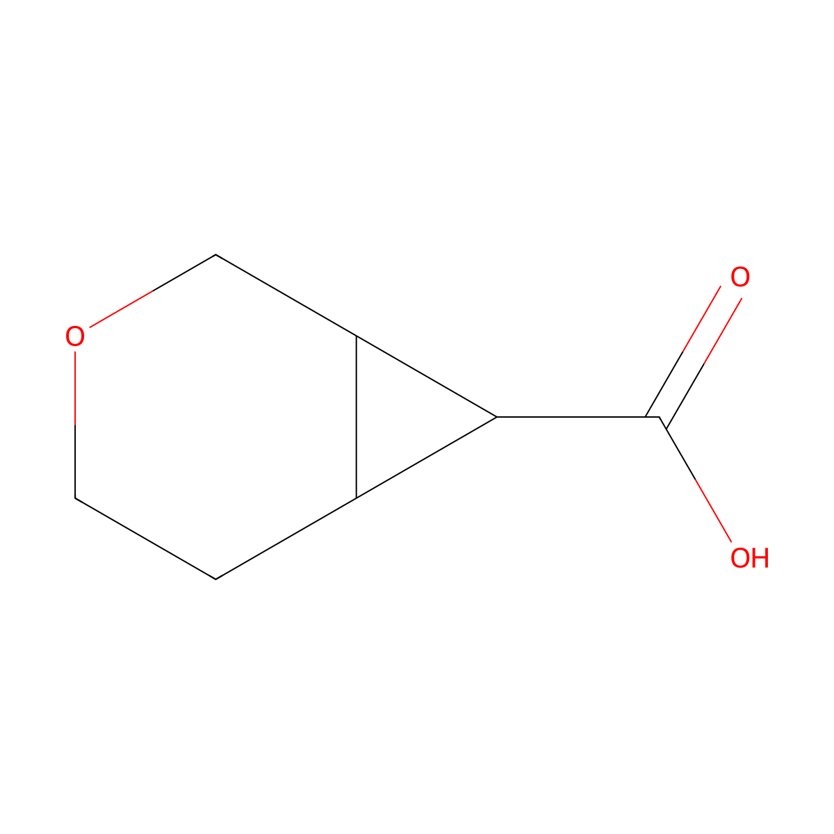 rac-(1R,6S,7R)-3-oxabicyclo[4.1.0]heptane-7-carboxylicacid molecular structure, CAS 2763584-94-5