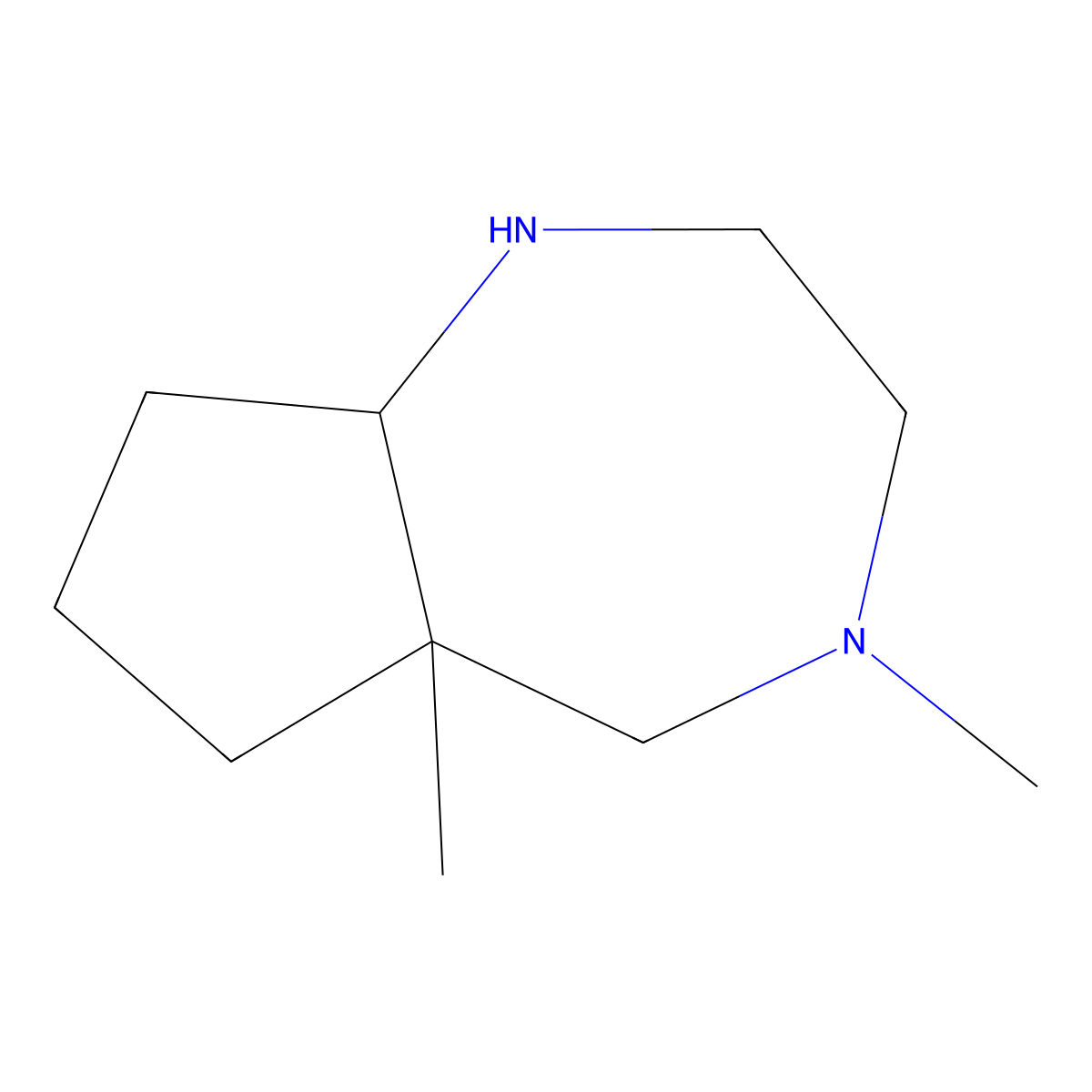rac-(5aR,8aS)-4,5a-dimethyl-decahydrocyclopenta[e][1,4]diazepine molecular structure, CAS 2763585-08-4