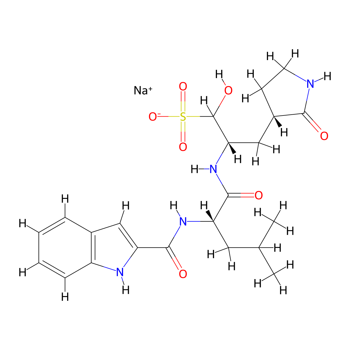 Olgotrelvir Sodium molecular structure, CAS 2763596-72-9