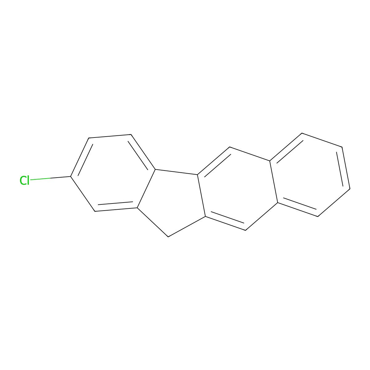 2-Chloro-11H-benzo[b]fluorene molecular structure, CAS 2763686-97-9