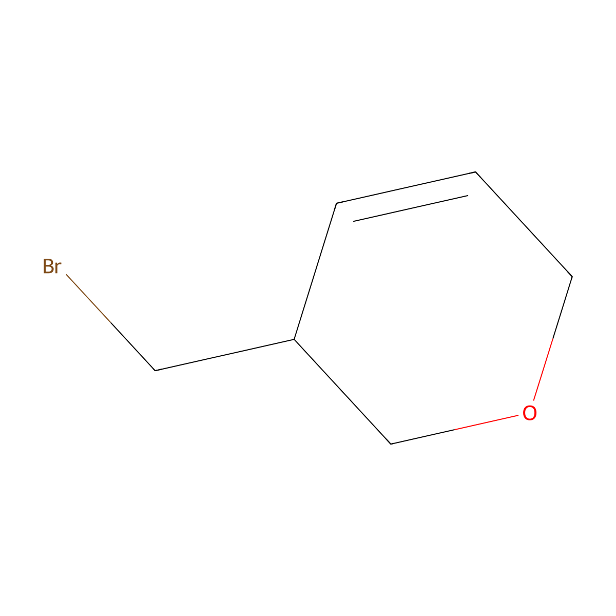 3-(bromomethyl)-3,6-dihydro-2H-pyran molecular structure, CAS 2763749-04-6