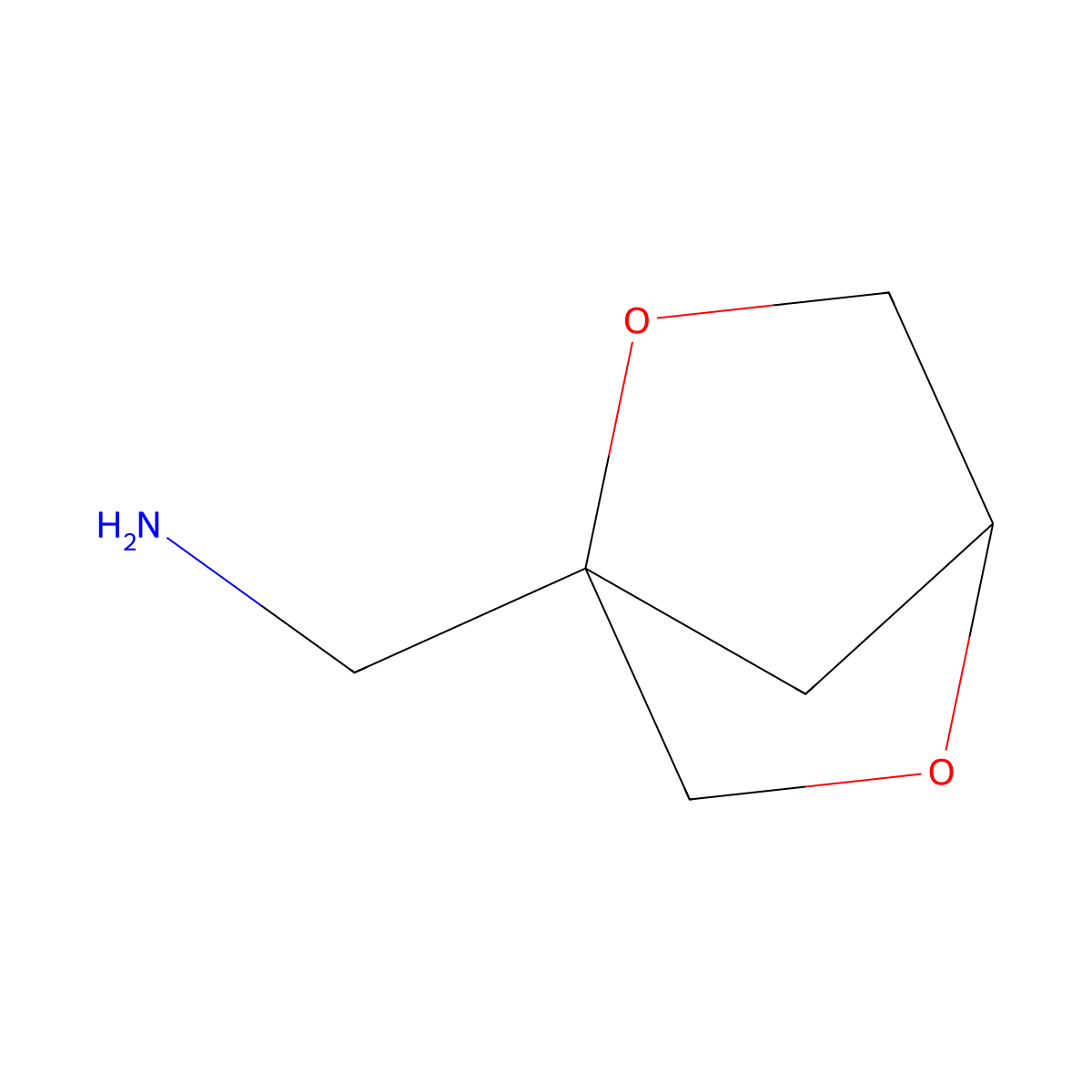 1-{2,5-Dioxabicyclo[2.2.1]heptan-1-yl}methanamine molecular structure, CAS 2763749-20-6