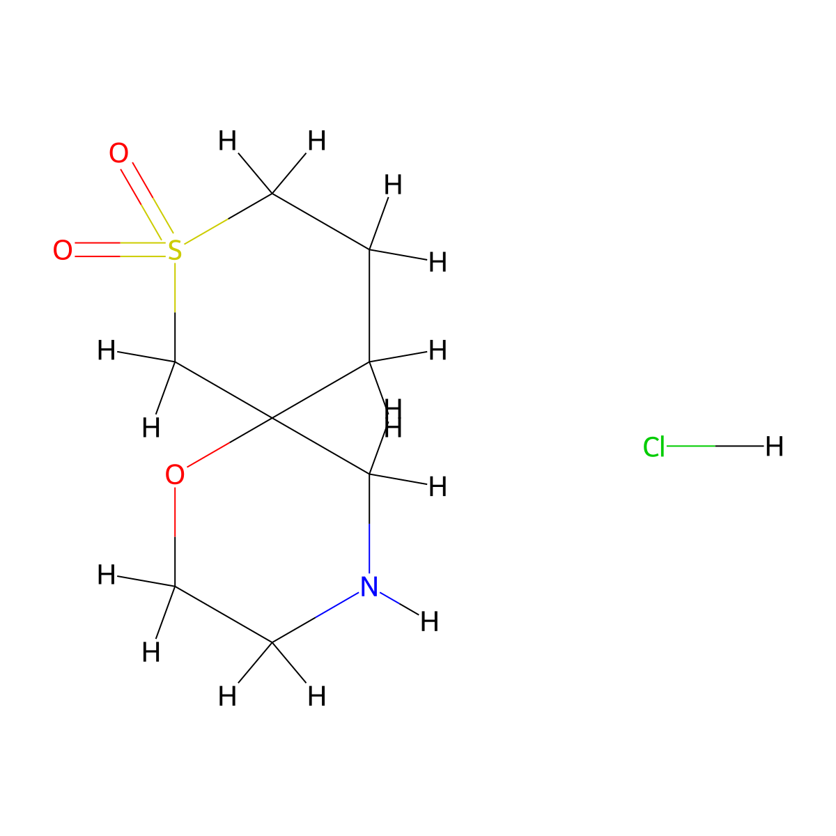 1-Oxa-8lambda6-thia-4-azaspiro[5.5]undecane-8,8-dione hydrochloride molecular structure, CAS 2763749-63-7