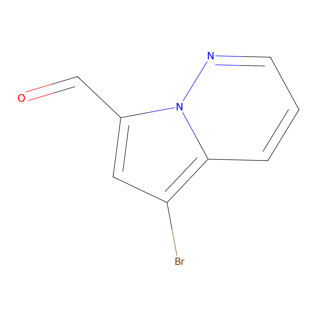 5-Bromopyrrolo(1,2-b)pyridazine-7-carbaldehyde molecular structure, CAS 2763749-94-4