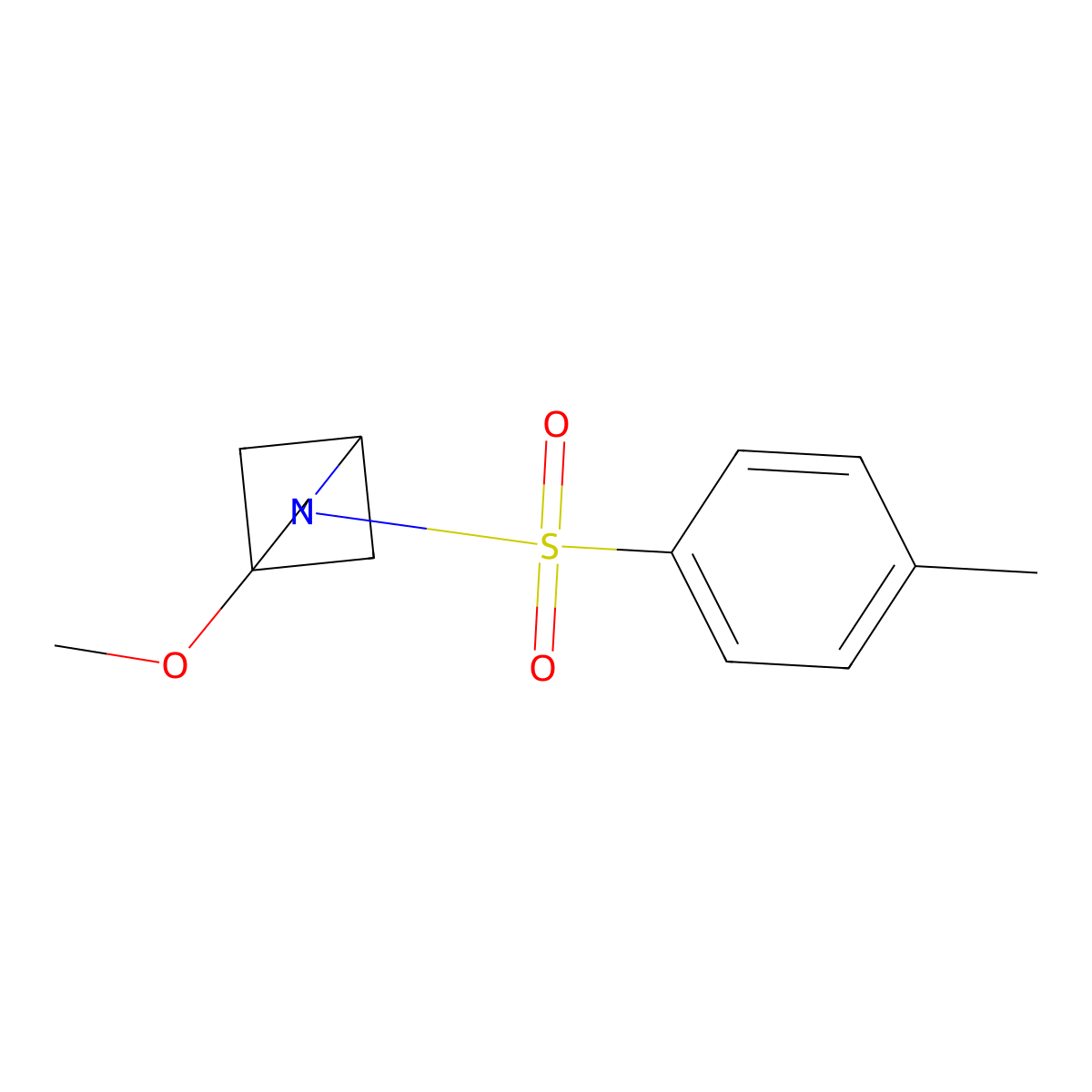 4-Methoxy-2-(4-methylbenzenesulfonyl)-2-azabicyclo[2.1.1]hexane molecular structure, CAS 2763750-02-1