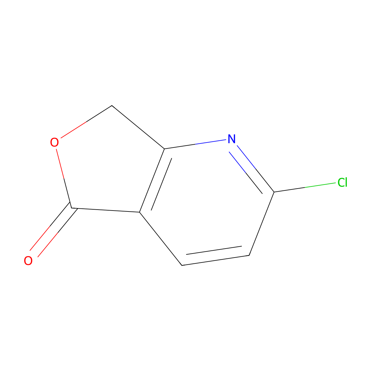 2-chloro-5H,7H-furo[3,4-b]pyridin-5-one molecular structure, CAS 2763750-05-4
