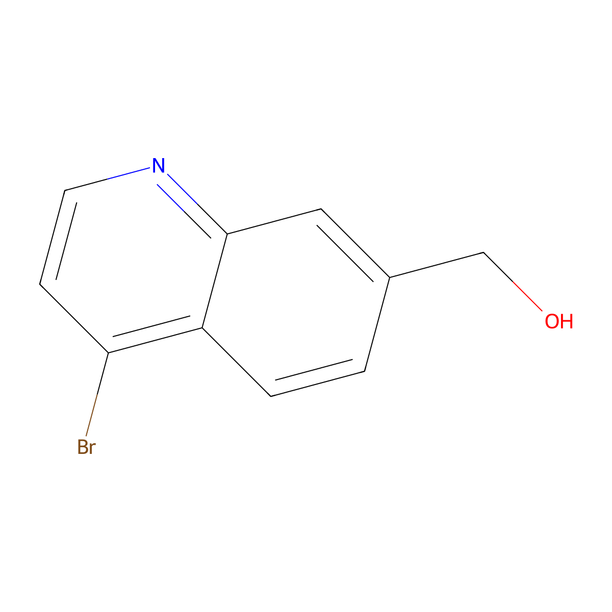 (4-Bromoquinolin-7-yl)methanol molecular structure, CAS 2763750-87-2