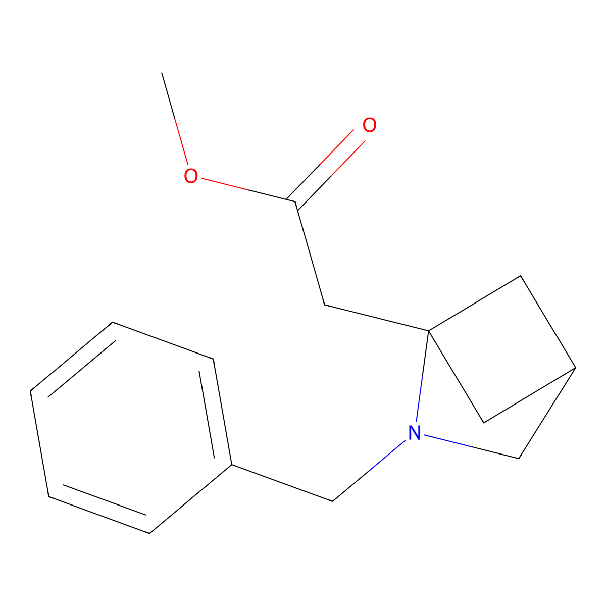 Methyl 2-{2-benzyl-2-azabicyclo[2.1.1]hexan-1-yl}acetate molecular structure, CAS 2763751-27-3