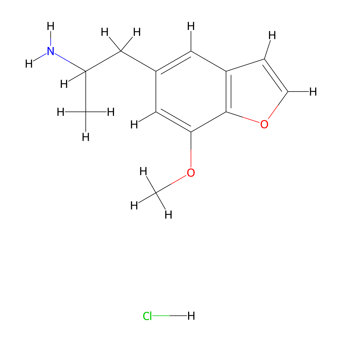 1-(7-Methoxy-1-benzofuran-5-yl)propan-2-amine hydrochloride molecular structure, CAS 2763754-76-1