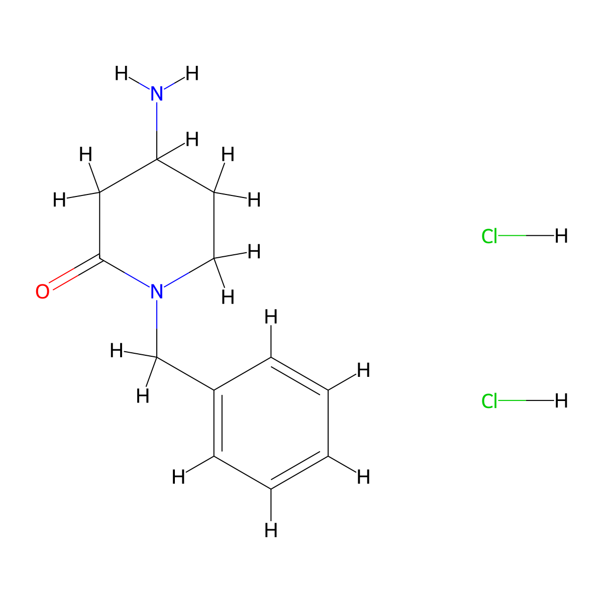 4-Amino-1-benzylpiperidin-2-one dihydrochloride molecular structure, CAS 2763754-78-3