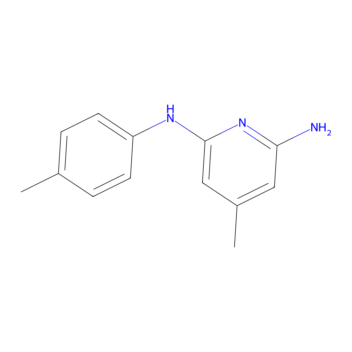 4-methyl-N2-(4-methylphenyl)pyridine-2,6-diamine molecular structure, CAS 2763755-05-9
