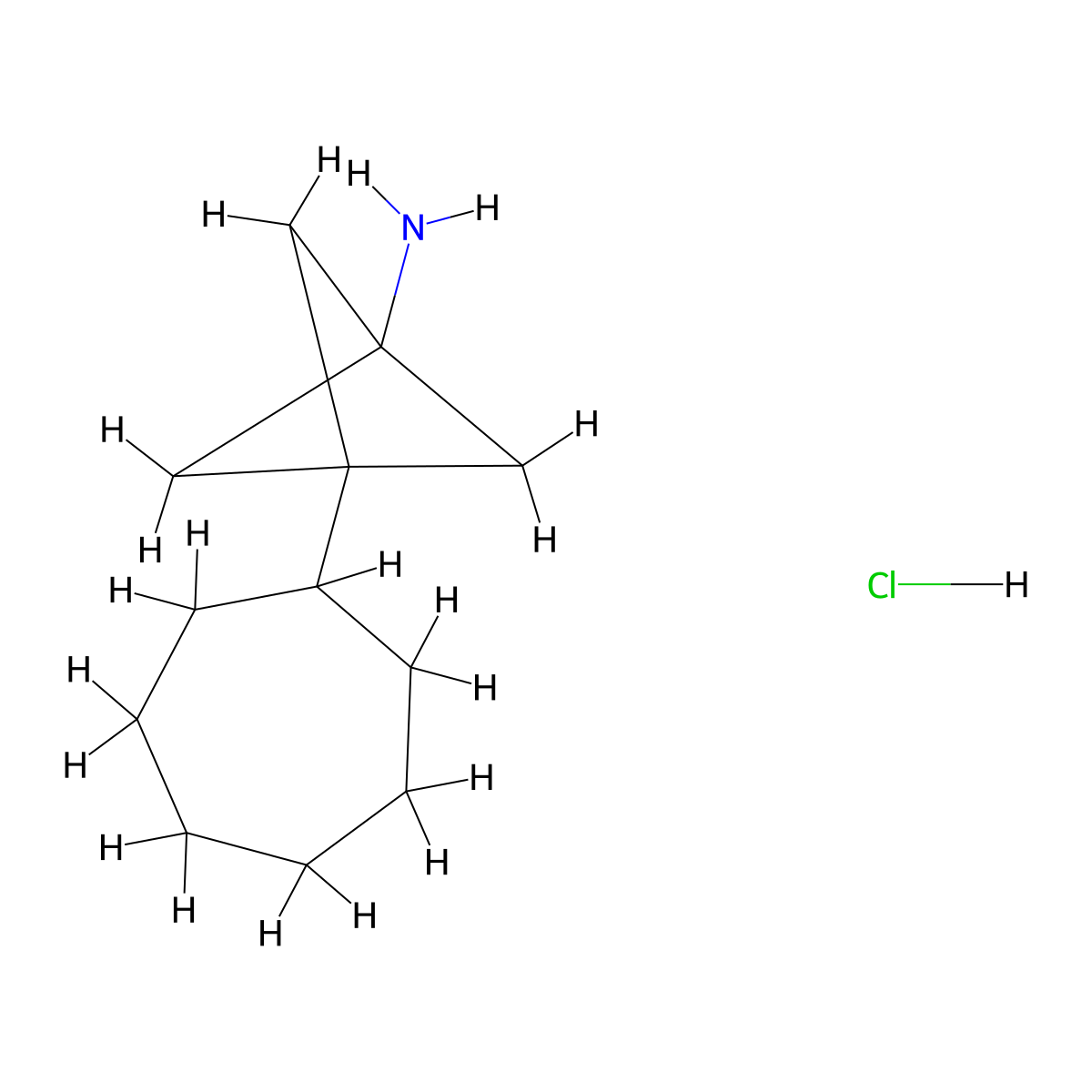 3-Cycloheptylbicyclo[1.1.1]pentan-1-amine hydrochloride molecular structure, CAS 2763755-11-7