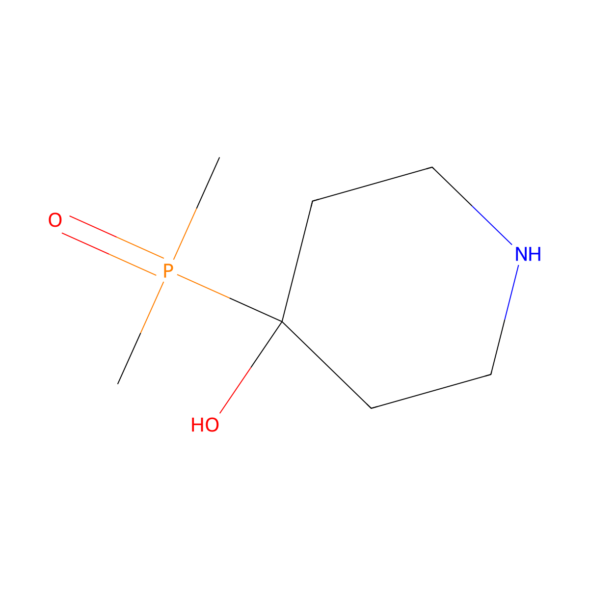 4-(Dimethylphosphoryl)piperidin-4-ol molecular structure, CAS 2763755-27-5