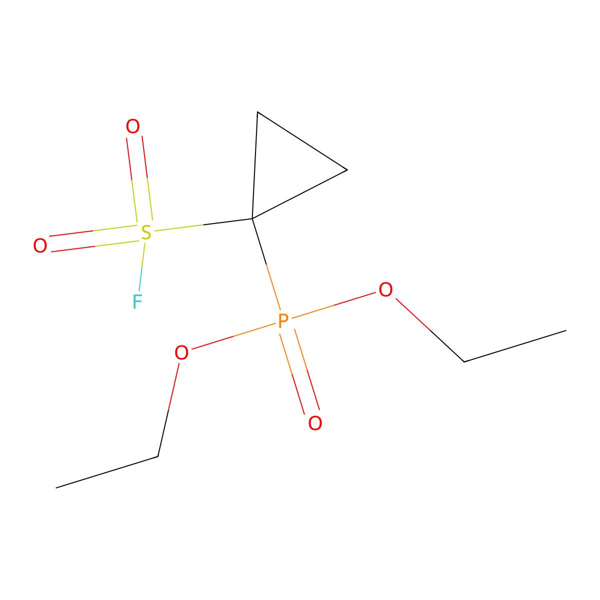 Diethyl [1-(fluorosulfonyl)cyclopropyl]phosphonate molecular structure, CAS 2763755-46-8