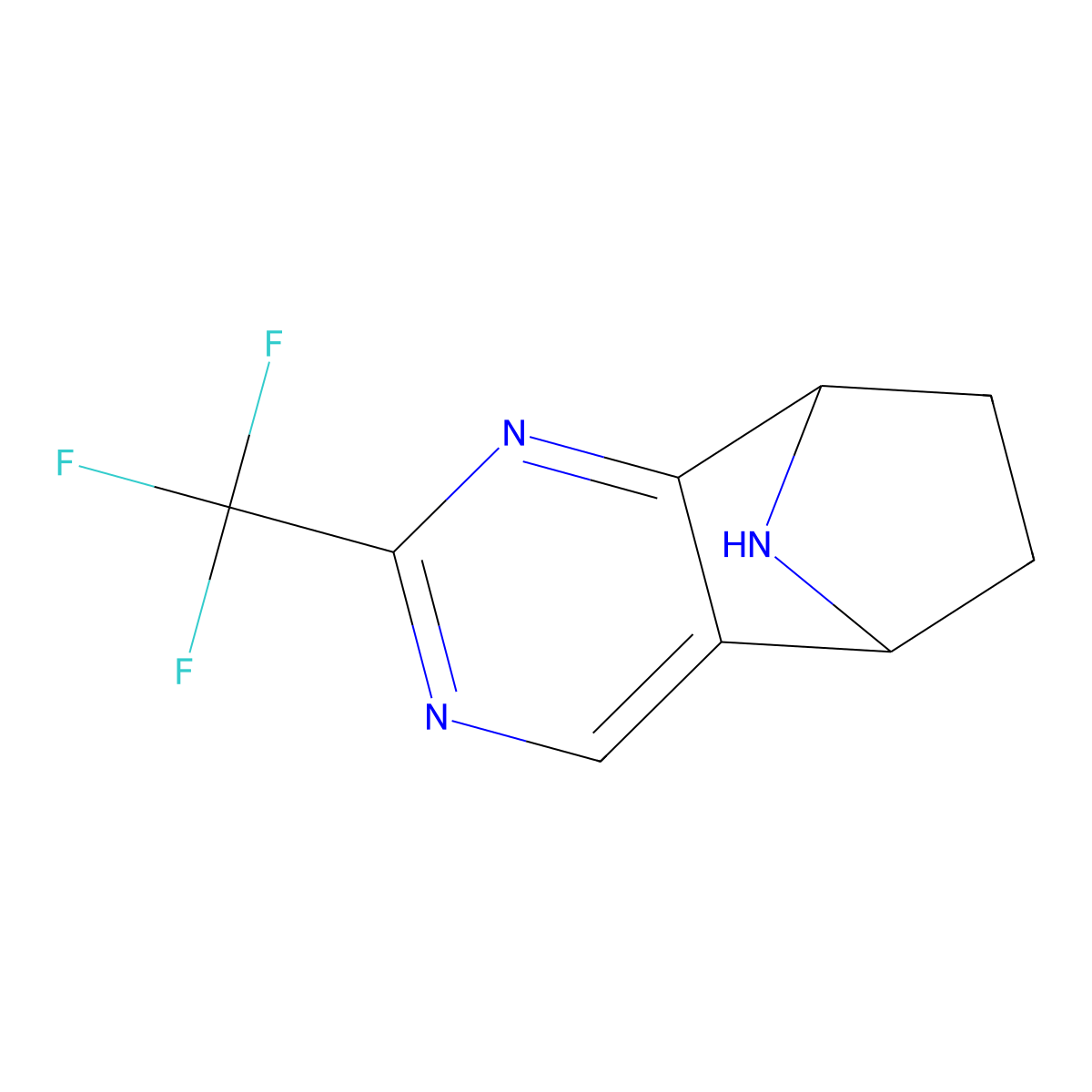 4-(Trifluoromethyl)-3,5,11-triazatricyclo[6.2.1.0,2,7]undeca-2,4,6-triene molecular structure, CAS 2763755-72-0