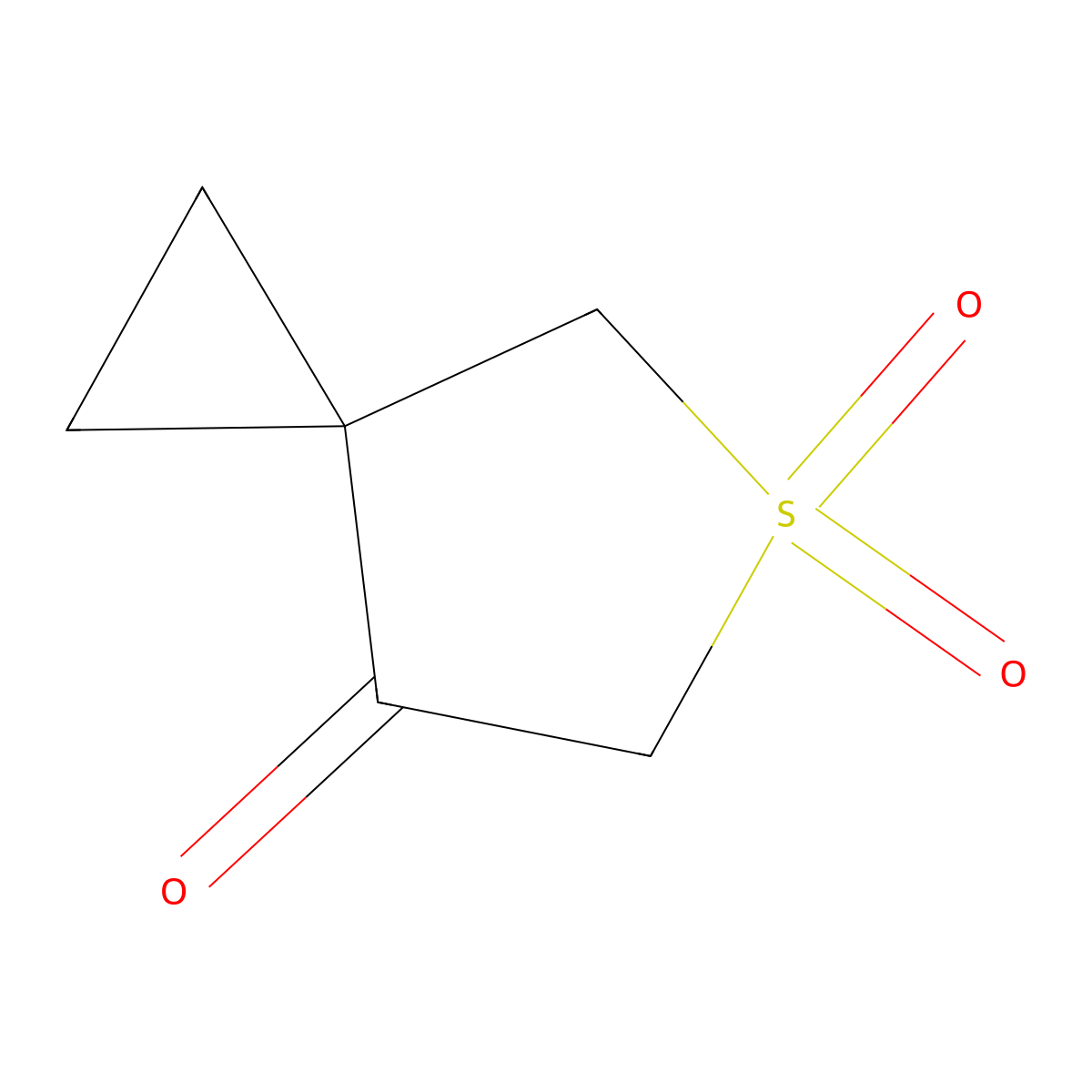 5lambda6-Thiaspiro[2.4]heptane-5,5,7-trione molecular structure, CAS 2763755-84-4