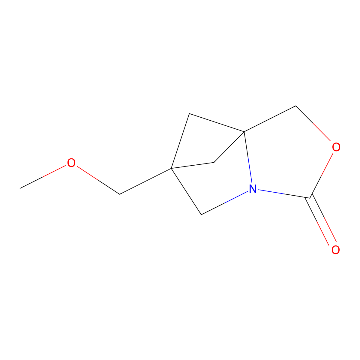 7-(Methoxymethyl)-3-oxa-5-azatricyclo[5.1.1.0,1,5]nonan-4-one molecular structure, CAS 2763755-86-6