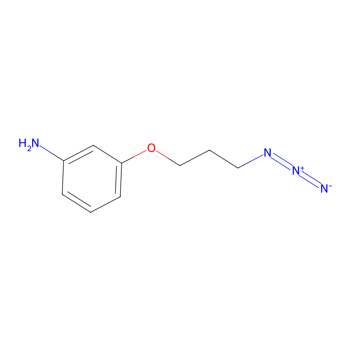 3-(3-Azidopropoxy)aniline molecular structure, CAS 2763755-91-3