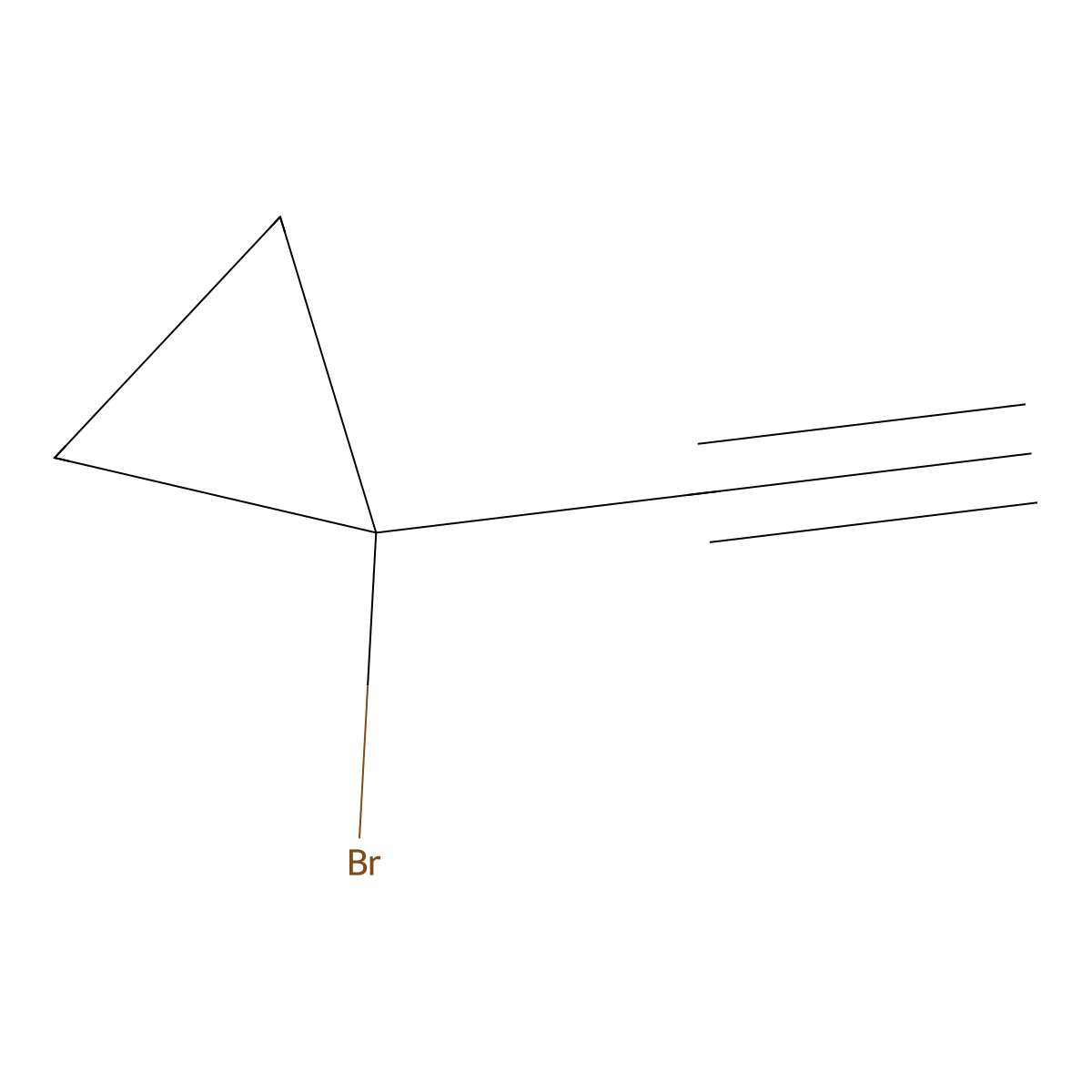1-Bromo-1-ethynylcyclopropane molecular structure, CAS 2763756-15-4