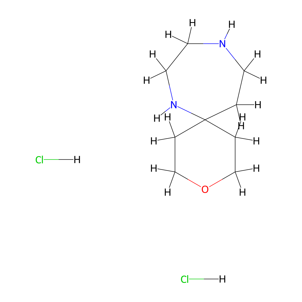 3-Oxa-7,10-diazaspiro[5.6]dodecane dihydrochloride molecular structure, CAS 2763756-16-5