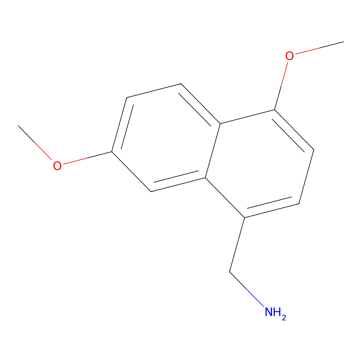 1-(4,7-Dimethoxynaphthalen-1-yl)methanamine molecular structure, CAS 2763756-35-8