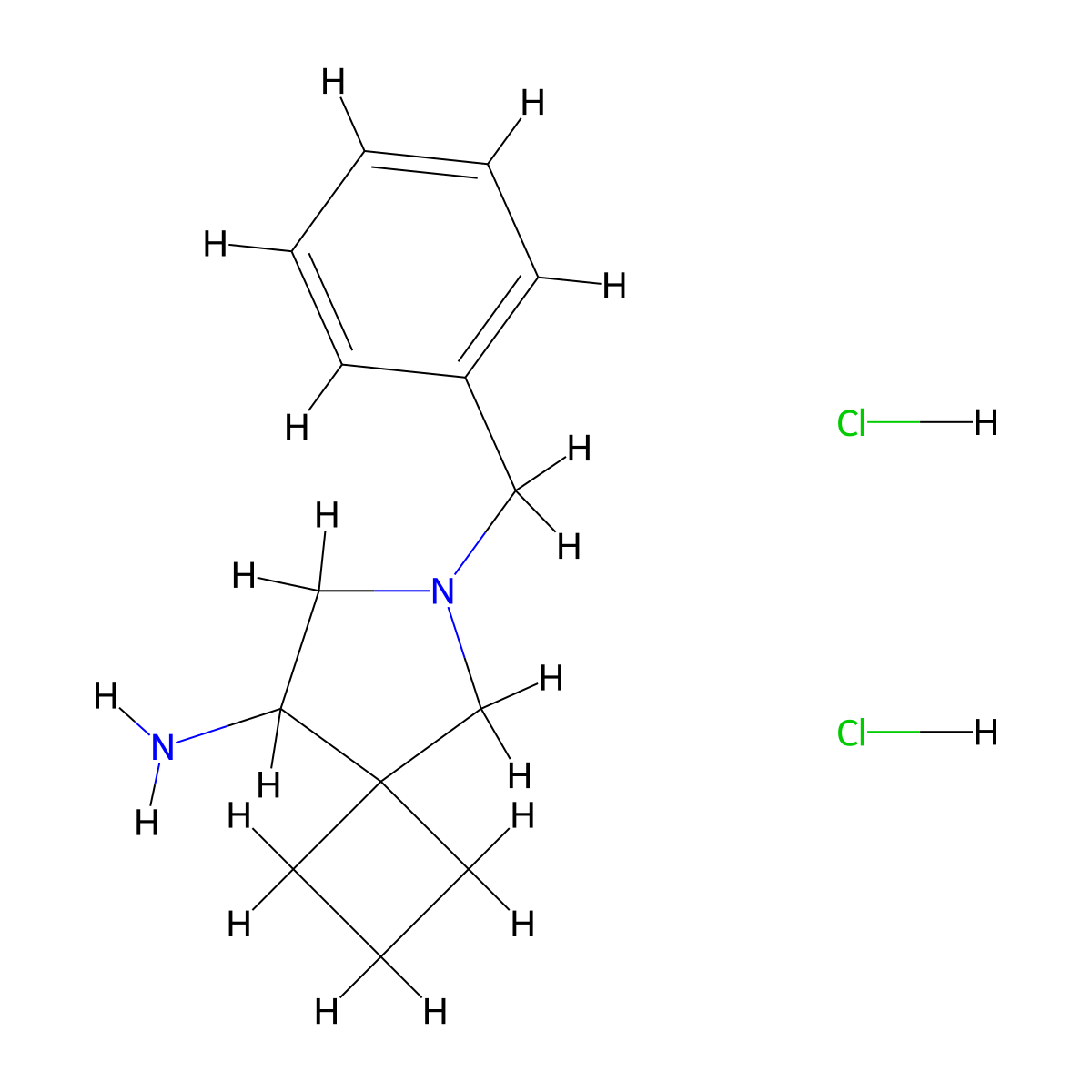 6-Benzyl-6-azaspiro(3.4)octan-8-amine dihydrochloride molecular structure, CAS 2763756-68-7